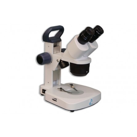 EM-22 LED Binocular Entry-Level 1X, 2X, 3X Incident and Transmitted Turret Stereo Rechargeable Microscope 