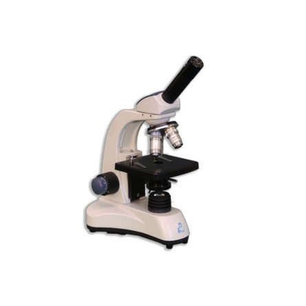 MT-11 LED Monocular Entry-Level Achromat 4X, 10X, 40X, 100X Compound Microscope 