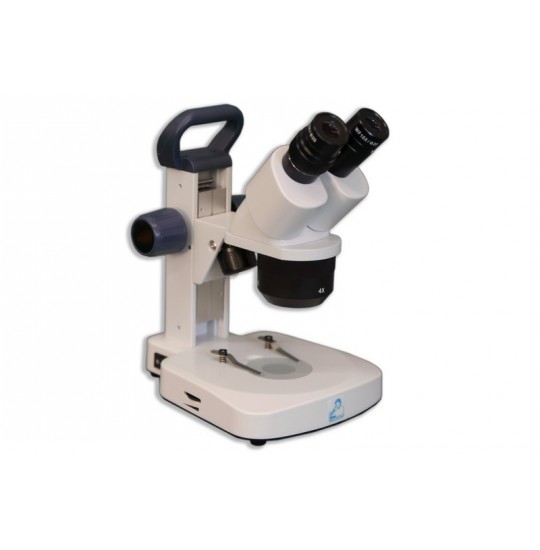 EM-23 LED Binocular Entry-Level 1X, 2X, 4X Incident and Transmitted Turret Stereo Rechargeable Microscope 