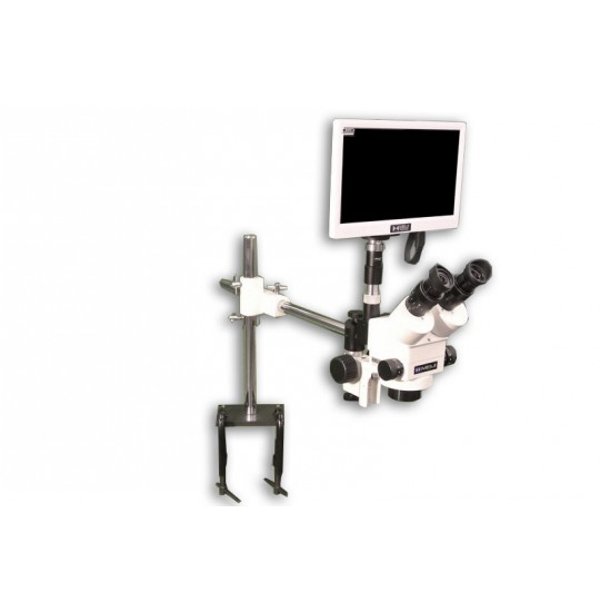 EMZ-13TR + MA502 + F + S-4500 + MA151/35/03 + HD1500MET-M (WHITE) (10X - 70X) Stand Configuration System, W.D. 90mm (3.54")