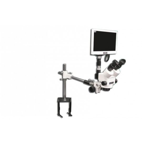 EMZ-13TR + MA502 + FS + S-4600 + MA151/35/03 + HD1500MET-M (WHITE) (10X - 70X) Stand Configuration System, W.D. 90mm (3.54")