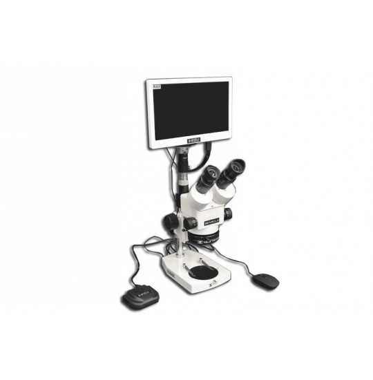 EMZ-8TR + MA502 + P + MA961D/40 (Daylight) + MA151/35/03 + HD1000-LITE-M (7X - 45X) Stand Configuration System, Working Distance: 104mm (4.09")