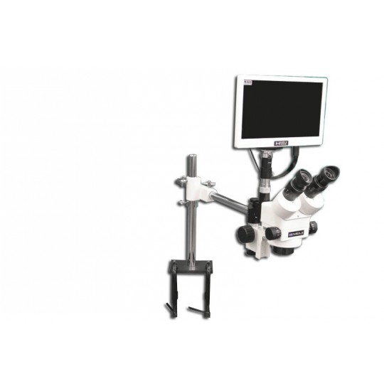 EMZ-8TR + MA502 + F + S-4500 + MA151/35/03 + HD1000-LITE-M (WHITE) (7X - 45X) Stand Configuration System, Working Distance: 104mm (4.09")