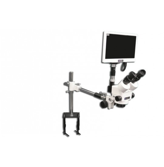 EMZ-8TR + MA502 + FS + S-4600 + MA151/35/03 + HD1500MET-M (WHITE) (7X - 45X) Stand Configuration System, Working Distance: 104mm (4.09")