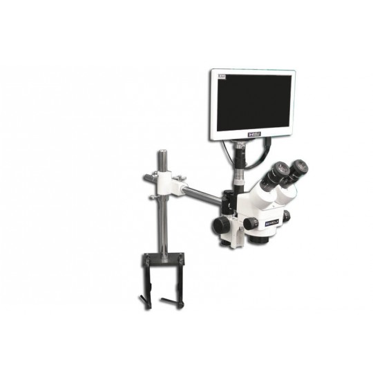 EMZ-8TRH + MA522 + F + S-4500 + MA151/35/03 + HD1000-LITE-M (WHITE) (7X - 45X) Stand Configuration System, Working Distance: 104mm (4.09")