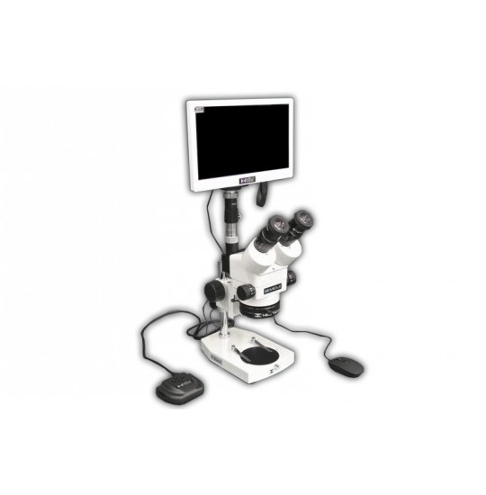 EMZ-8TRH + MA522 + P + MA961C/40 (Cool White) + MA151/35/03 + HD1500TM (7X - 45X) Stand Configuration System, Working Distance: 104mm (4.09")