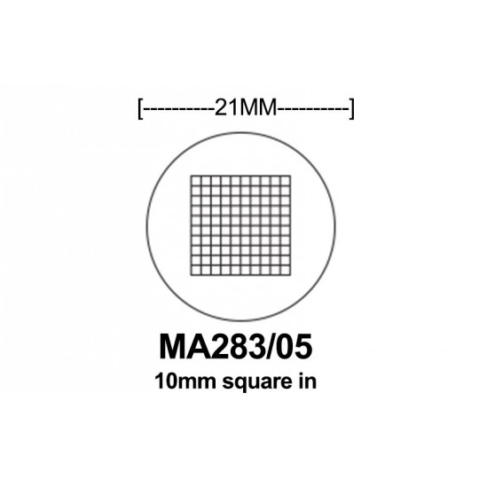 MA283/05 10mm square divided into 100 parts