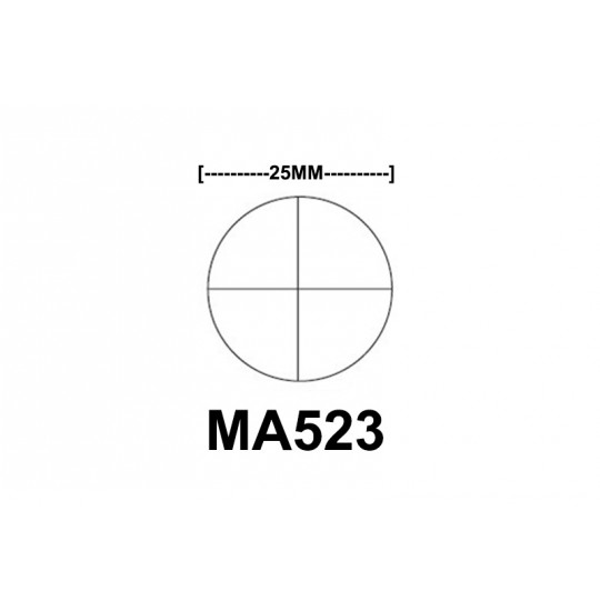 MA523 Cross-line reticle, 25mm diameter