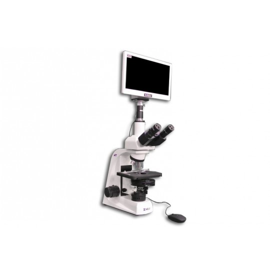 MT4310H-HD 40X-400X Biological Compound Trino Brightfield/Phase Contrast with Infinity Corrected 4X BF, 10X PH, 40X PH, Halogen with HD1000-LITE-M Camera Monitor