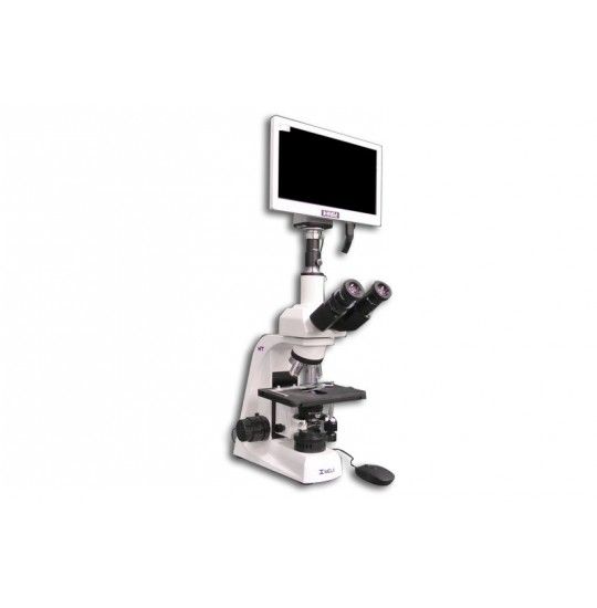 MT5300L-HD1000-LITE-M/0.3 LED 40X-1000X Advanced Biological Trinocular Brightfield Compound Microscope with HD1000-LITE-M Camera Monitor