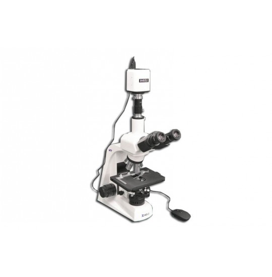MT5300L-HD1500MET/0.3 LED 40X-1000X Advanced Biological Trinocular Brightfield Compound Microscope with HD Camera Measurement (HD1500MET)
