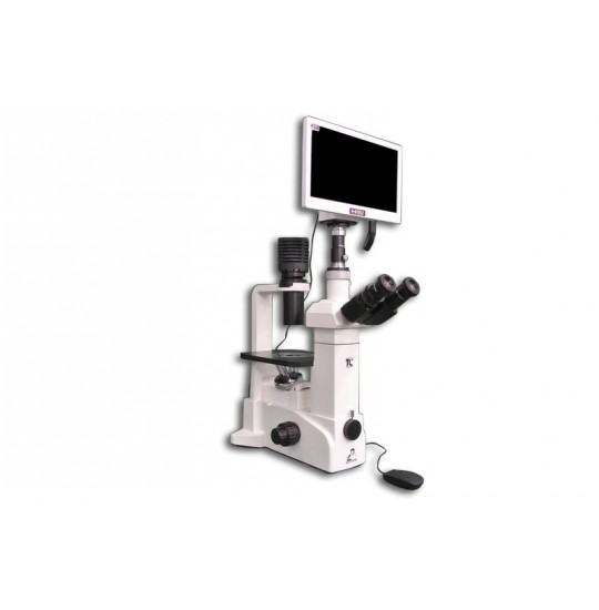 TC-5200-HD1500MET-M/0.3 100X, 200X Trinocular Inverted Brightfield Biological Microscope and HD Camera (HD1500MET-M)