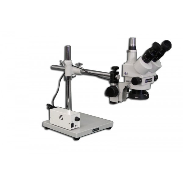 Stereo Microscope 7X-45X Magnification Continuous Zoom Multi-Directional Micro-Setting Microscope with Hard Aluminum Alloy Stereo Microscope Stand Braket Jewelry Microscope Stand Jewelry Tool 85mm 