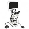 EMZ-13TR + MA502 + P + MA961C/40 (Cool White) + MA151/35/03 + HD1000-LITE-M (10X - 70X) Stand Configuration System, Working Distance: 90mm (3.54")