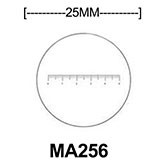 MA256 Linear scale, 5mm divided into 100 units Eyepiece Micrometer