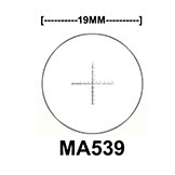 MA539 Cross-line reticle with 0.1mm graduations