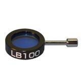 MA754 LB100 Blue Clear Filter in Lolli-Pop Metal Mount
