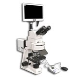 MT6300ECL-HD1500MET-M-AF/0.3 100X-1000X Ergonomic Tilting Trinocular 10° to 50° degrees Epi-Fluorescence Biological Microscope with LED Light Source and HD Auto-focusing Camera Monitor (HD1500MET-M-AF)
