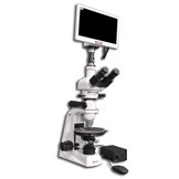 MT9930-HD1500MET-M/0.3 40X - 400X Halogen Trinocular Polarizing Microscope and HD Camera (HD1500MET-M)