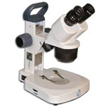 EM-20 LED Binocular Entry-Level 1X, 3X Incident and Transmitted Turret Stereo Rechargeable Microscope 