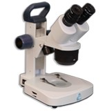 EM-23 LED Binocular Entry-Level 1X, 2X, 4X Incident and Transmitted Turret Stereo Rechargeable Microscope 