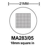 MA283/05 10mm square divided into 100 parts