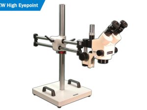 EMZ-8TRH + MA522 + F + BAS-2, Stereo Zoom Trinocular Microscope Configuration System, Magnification (0.7X-0.45X), W.D. 104mm (4.1″)