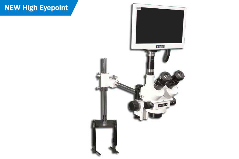 EMZ-5TRH + MA522 + F + S-4500 + MA151/35/03 + HD1500MET-M, Stereo Zoom Trinocular Stand Configuration System, Magnification (7X - 45X), W.D. 93mm (3.66")