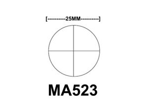 MA523 Cross-line reticle, 25mm diameter