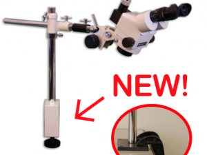 EMZ-8TRU + MA502 + FS + S-4600, Stereo Zoom Trinocular Stand Configuration System, Magnification (0.7X-0.45X), W.D. 104mm (4.1″)